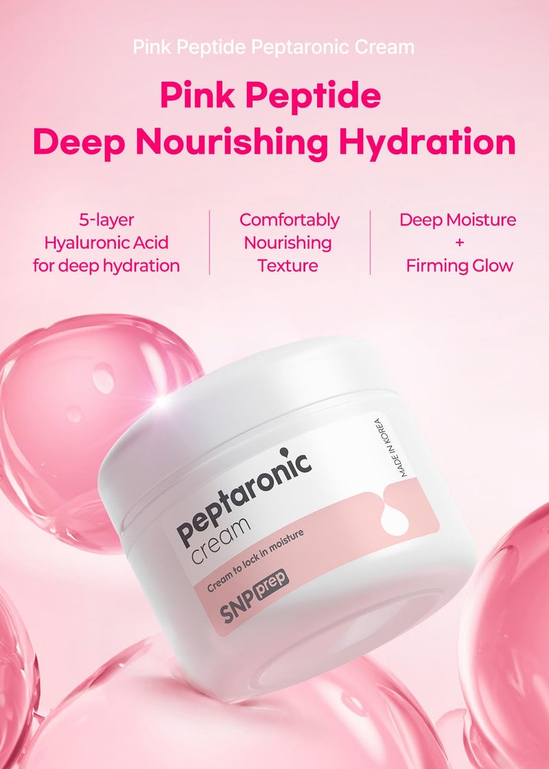 SNP Peptaronic Skincare Moisturizing Cream | Face Moisturizing, Calming, and Hydrating for All Skin Types | Korean Moisturizer Face Cream with Hyaluronic Acid | 1.9 Oz - Image 2